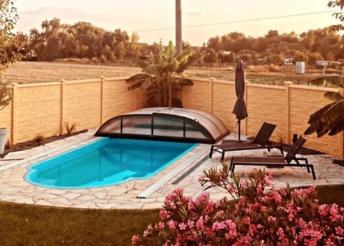 Pool, Sauna Und Blick Ins Gruene Feriehus Wittenberg